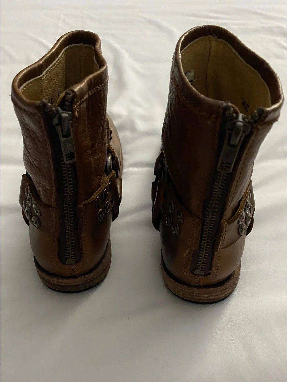 FRYE Women's Phillip Studded Harness Ankle Boots Size 6.5